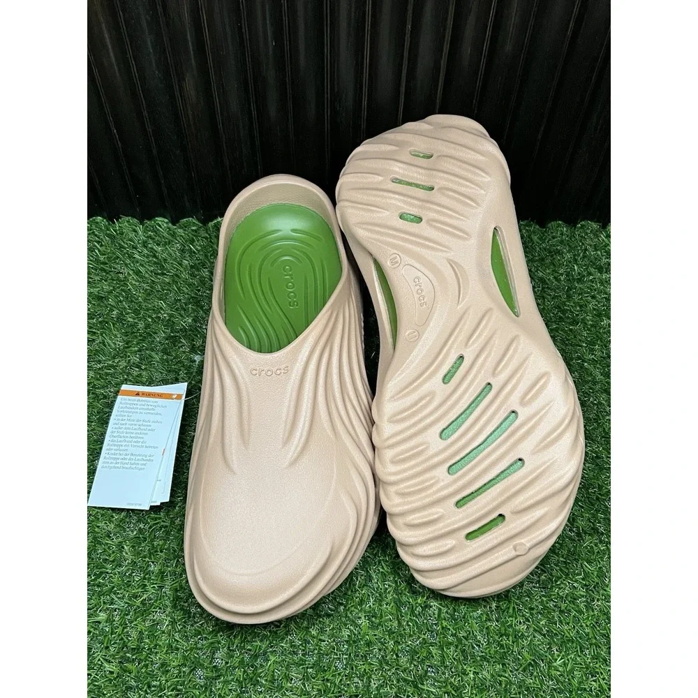 Size‎ 11 - Crocs Mens' Echo Wave Clogs - Cork/Kiwi